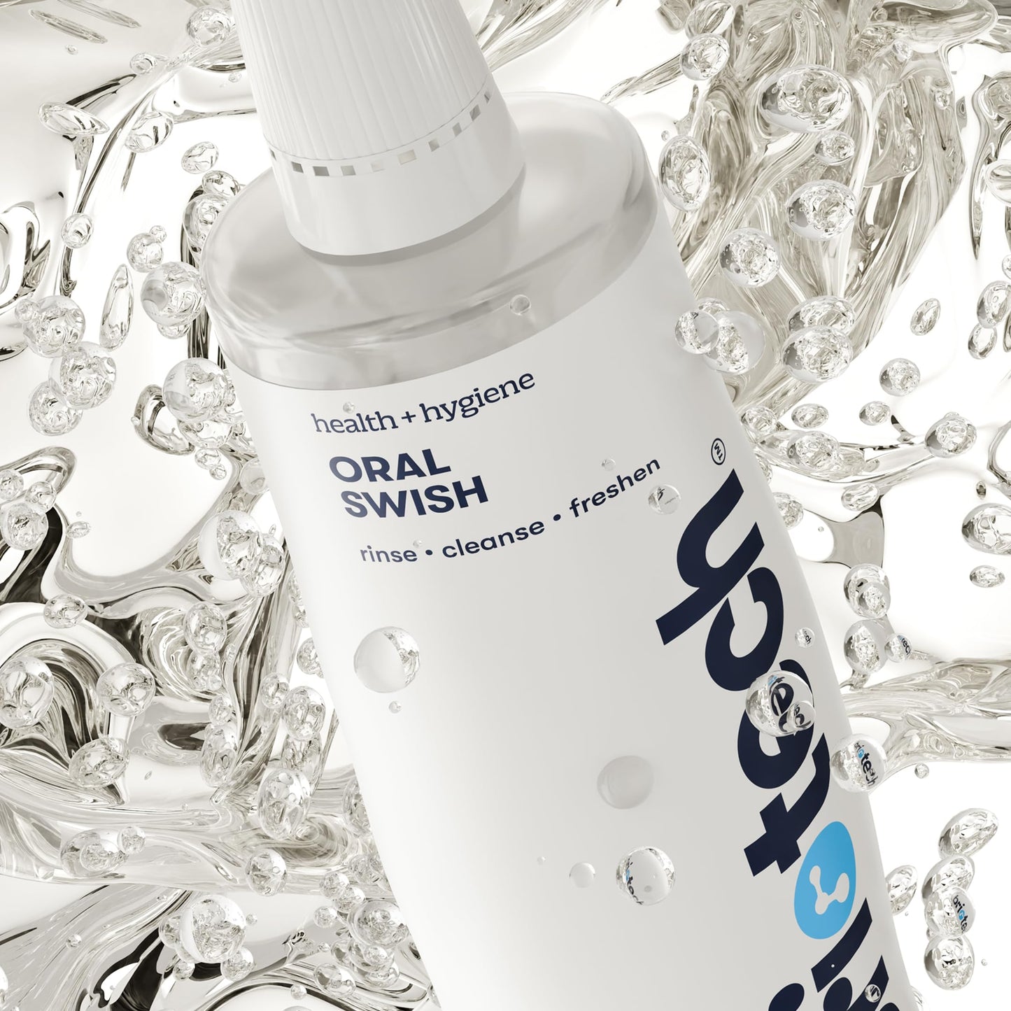 BRIOTECH Oral Swish, Hypochlorous Acid Mouthwash Rinse, Gentle Oral Care Hygiene, Fight Bad Breath, Support Against Plaque, Gum Irritation & Tender Gums, Alcohol & Fluoride Free, 32 fl oz