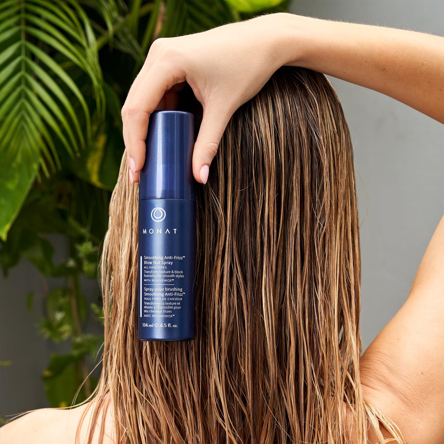 MONAT Smoothing AntiFrizz Blowout Styling Spray – Quick Dry Hair for Frizz Control – Natural & Nourishing AntiFrizz – Salon Quality Blowout Heat Protection for Glossy Finish