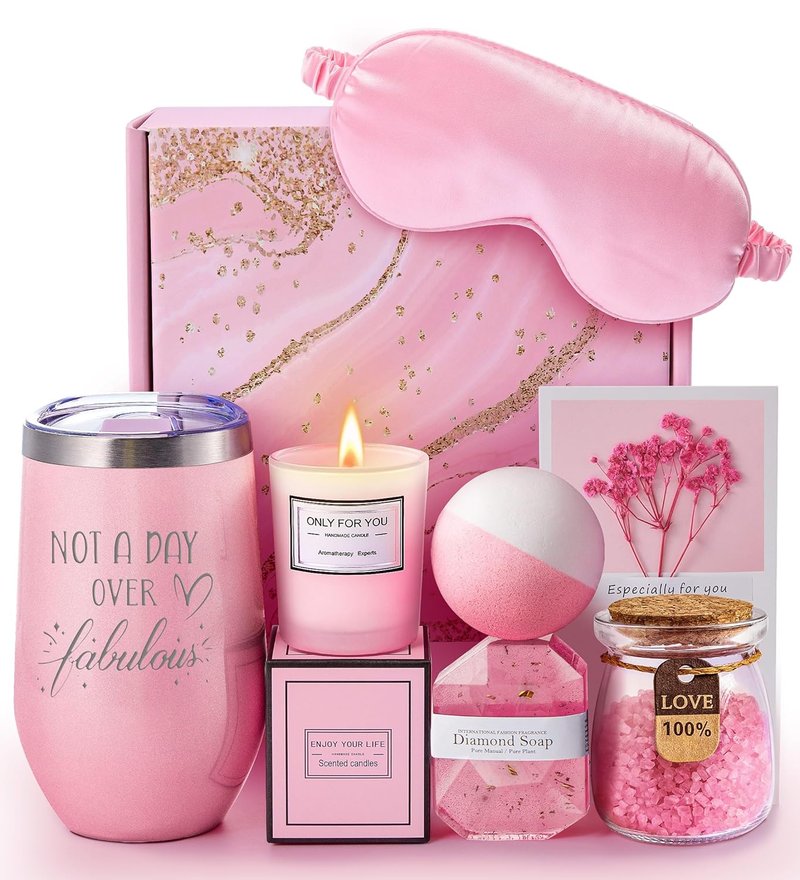 Unique Spa Gift Basket Set for Women | Perfect Birthday & Holiday Gifts for Mom, Girlfriend, Sister