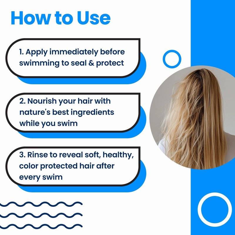 AQUA GUARD Pre-Swim Hair Defense | Protect Hair Before You Swim | Prevents Chlorine Damage + Softens Hair While Swimming | Made in California | Color Safe, Leaves Hair Smelling Great | 5.3 oz (2 Pack)