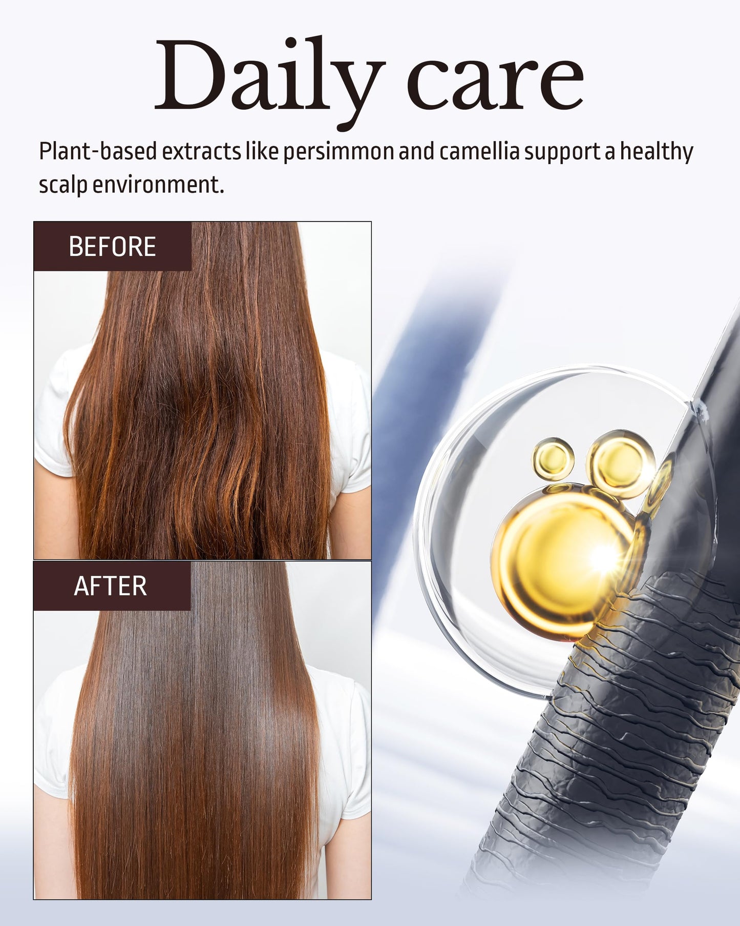 ODID Milk Protein Intensive Shampoo - Korean Volumizing and Hair Loss Relief Perfume Shampoo for Damaged Hair - pH5.5 Scalp Purifying, 16.9 fl.oz.