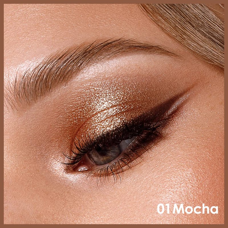 4-Color Nude Neutral Eyeshadow Makeup Set - Travel-Friendly Matte & Glitter Palette | 01