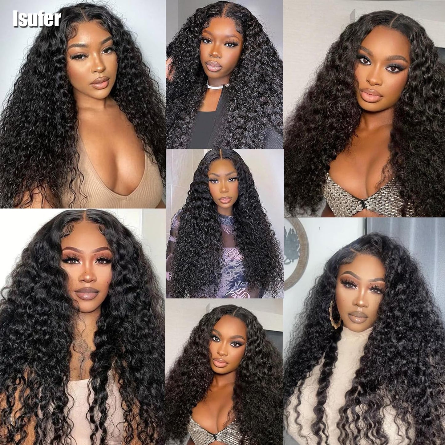 Water Wave 6x6 HD Transparent Lace Closure - 10 Inch Pre-Plucked Natural Hairline with Baby Hair | High Density Brazilian Virgin Human Hair
