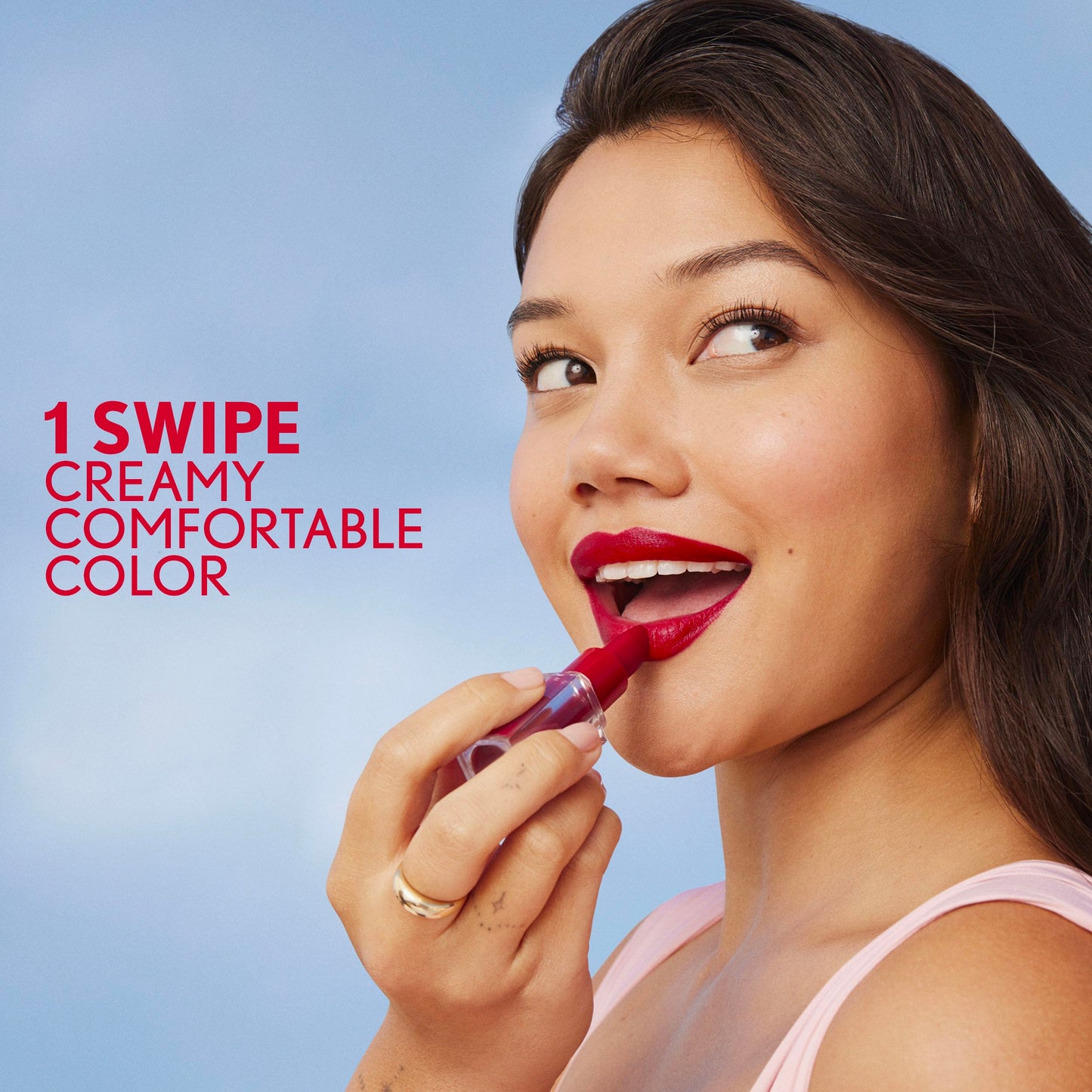 CoverGirl Clean Lip Color, Crema, Satin Finish, Squalane, Avocado & Aloe, Carmine-Free, Non-Drying, 0.12oz
