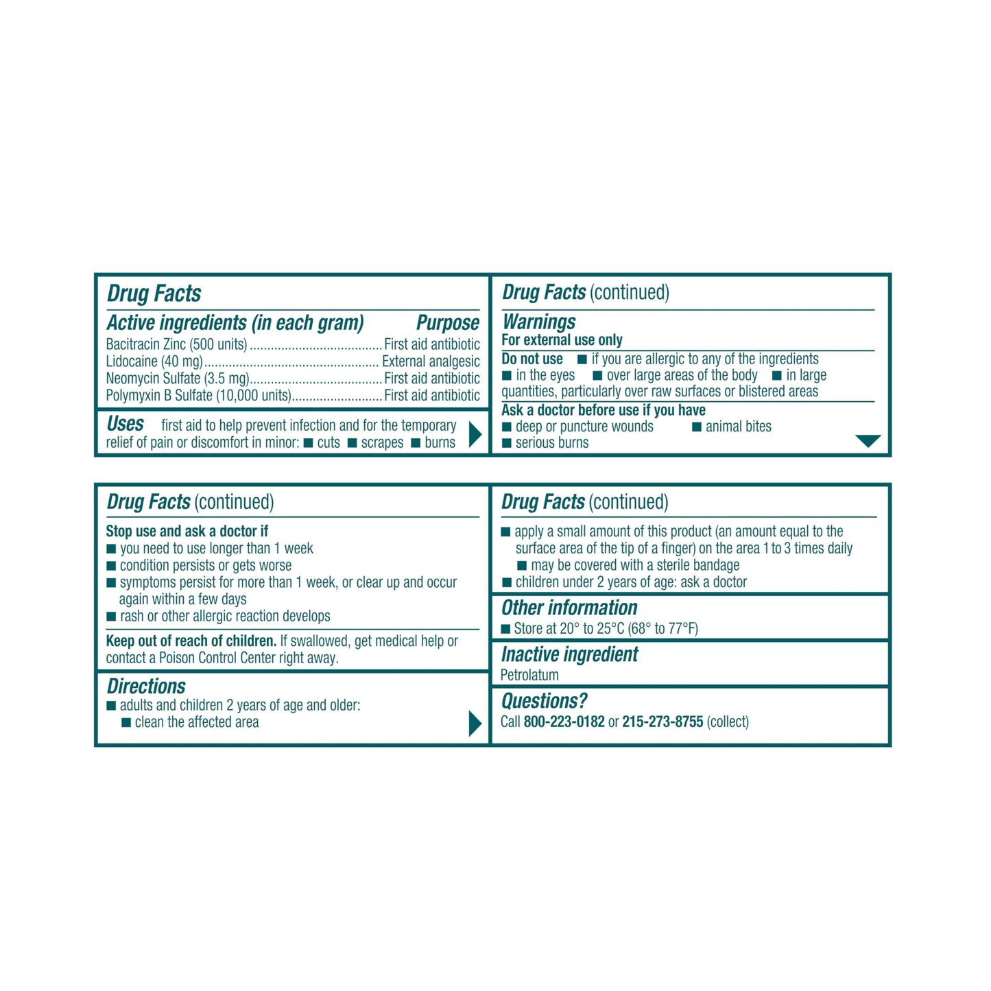Neosporin + Lidocaine First Aid Triple Antibiotic Ointment, Fast-Acting, Maximum Strength Topical Pain Relief, 24-Hour Infection Protection that Numbs Away the Pain for Minor Wound Care, 0.5 oz