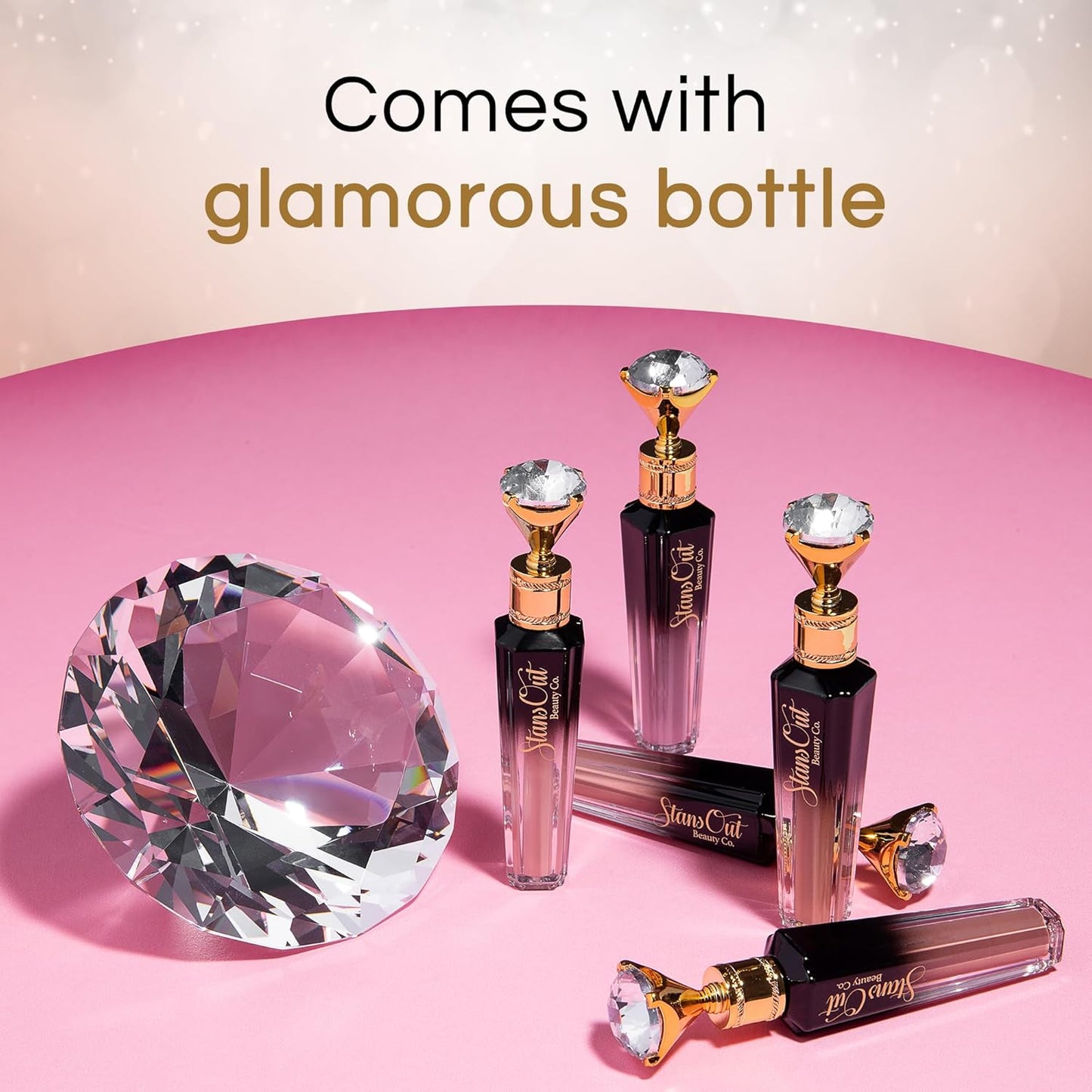 Diamond Lustre Pink Hydrating Lip Gloss - Moisturizing Butter-Smooth Colors | Naturally Plump & Glossy Finish