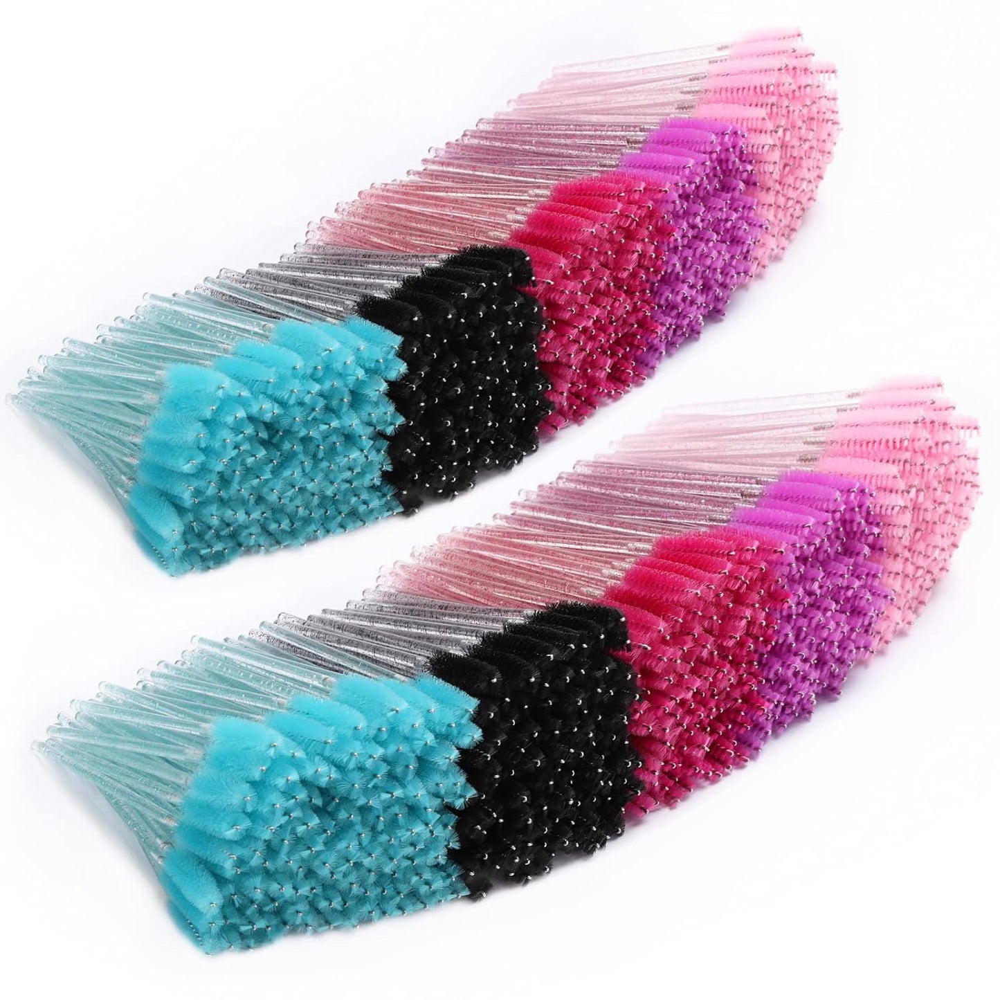 Tbestmax Disposable Mascara Wands - Eyelash Brush Spoolies for Extensions | Colorful Set of 200
