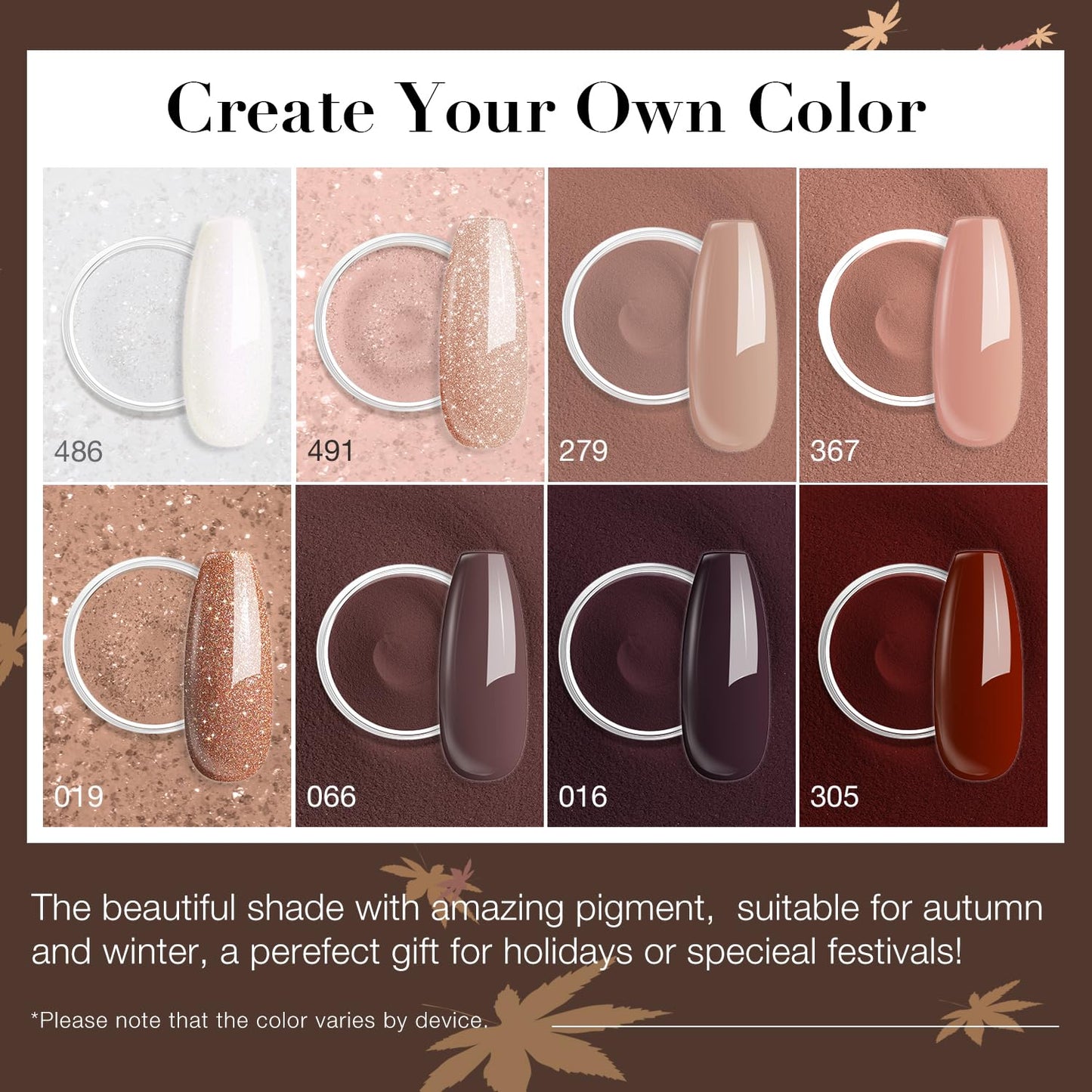 Dip Nail Powder Starter Kit - 8 Colors with Nail Sticks | Glossy & Matte Top Coat, DIY Manicure Essentials, 30 PCS