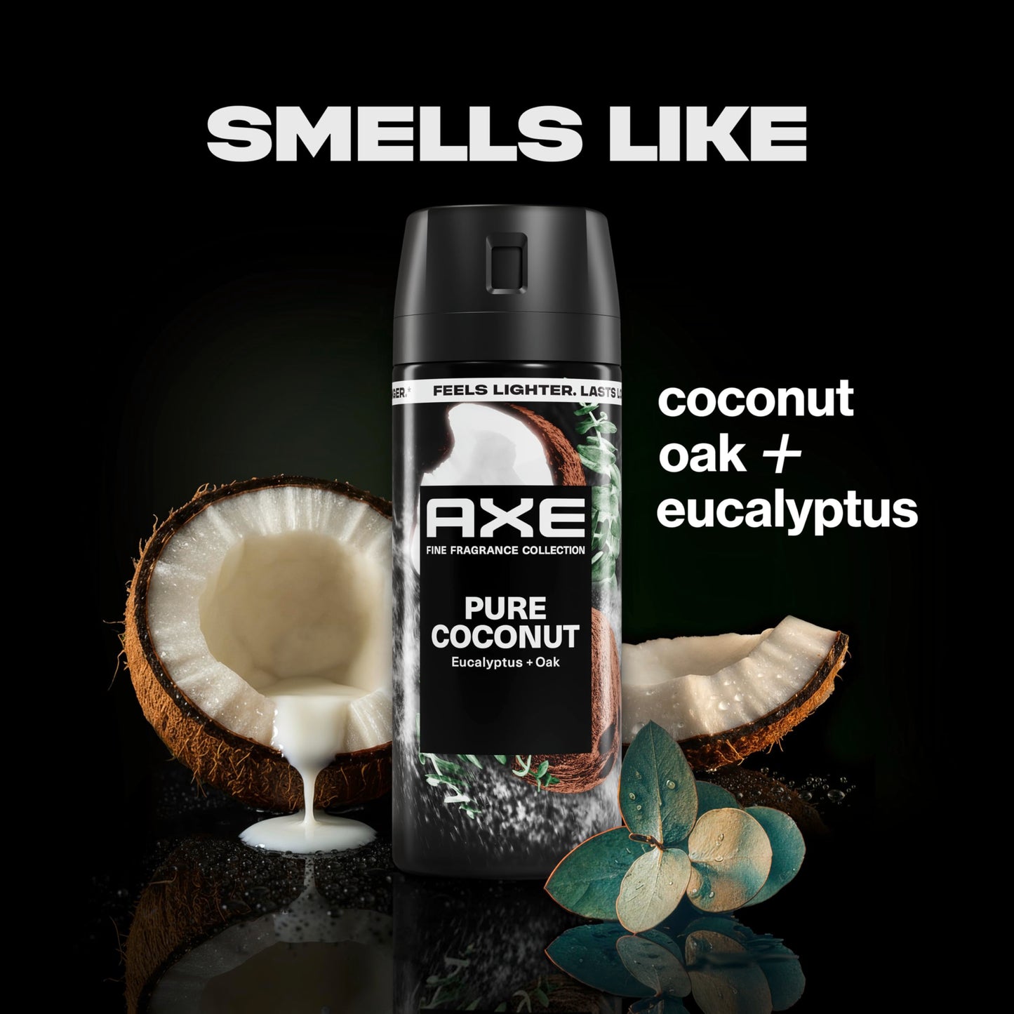 AXE Body Spray Everyday Essentials 4 Count Stay fresh for 72 hours Aluminum Free 2.9 oz