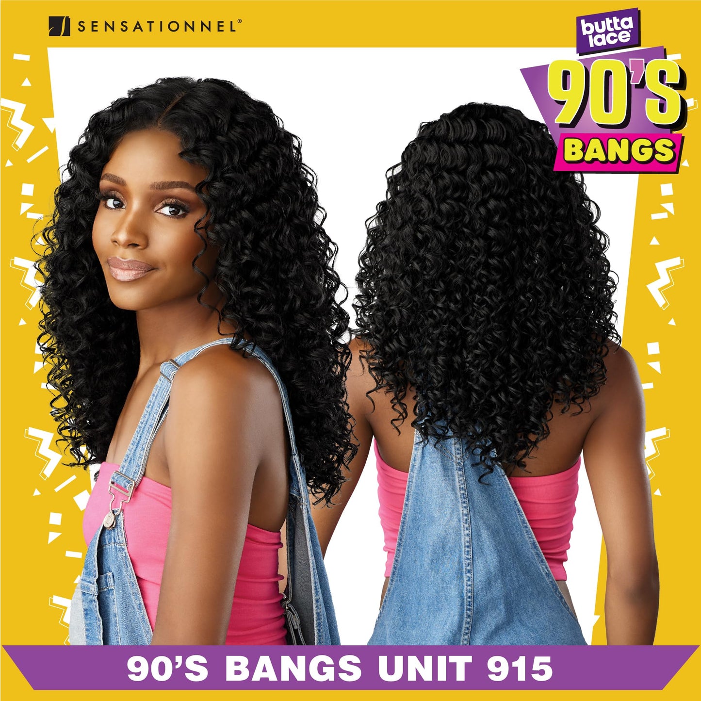 Sensationnel Butta Lace 90s Bangs Wig-Unit 915, BALAYAGEASHBLONDE
