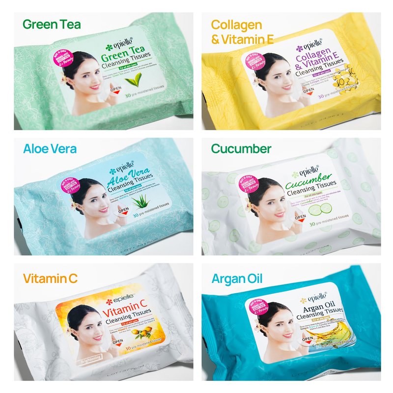 Epielle Argan Oil Makeup Remover Wipes, Gentle Daily Facial Cleanser Towelettes, Remove Dirt, Oil & Waterproof Mascara, Stocking Stuffers, 60 Count (Pack of 4)