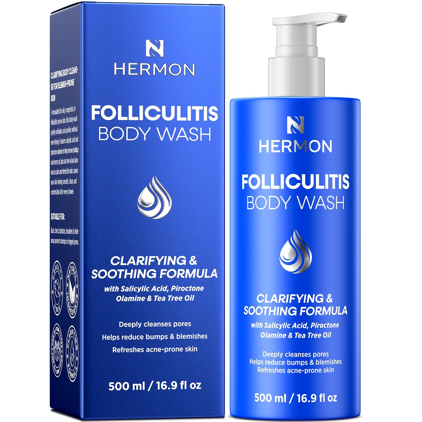 Hermon Folliculitis Body Wash with Tea Tree Oil