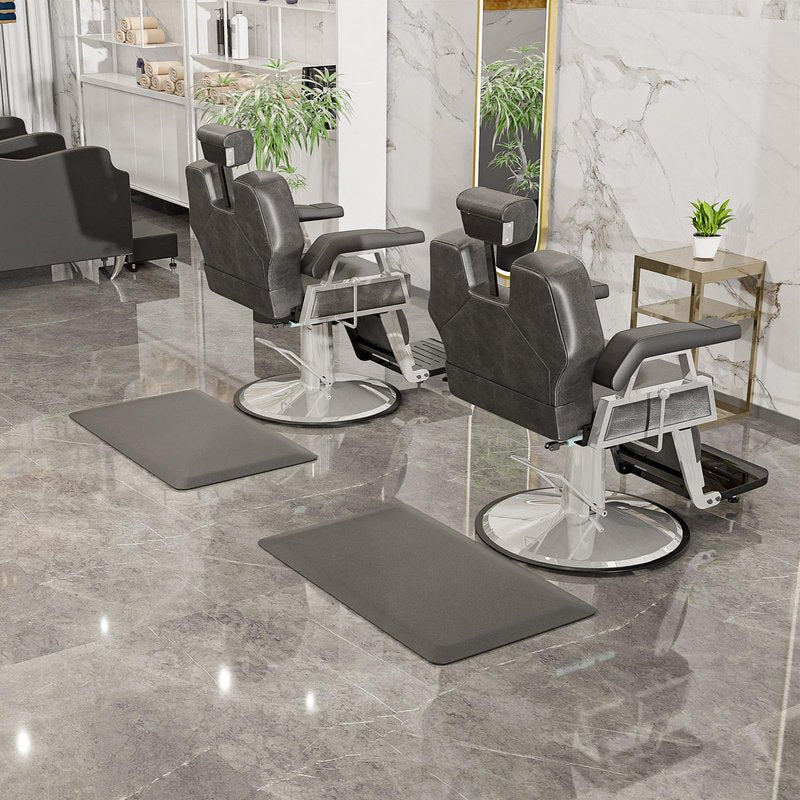 OmySalon 24’’x36’’x1/2’’ Shampoo Mat for Salon Anti Fatigue Standing Matt for Hair Stylist, Barber Floor Mat Waterproof Non Slip