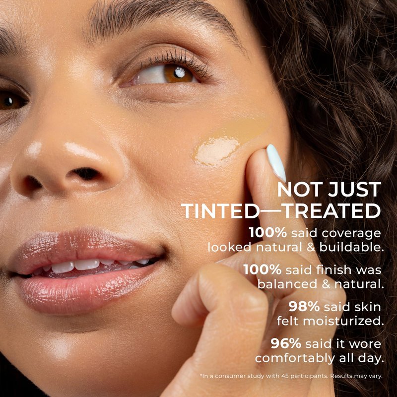 PÜR MINERALS Tinted Sunscreen for Face, 4-in-1 Skin Tint - Broad Spectrum Mineral Sunscreen, SPF 50 - Tinted Facial Moisturizer, Primer & Foundation for Sun Protection - Lightweight, Buildable, Linen
