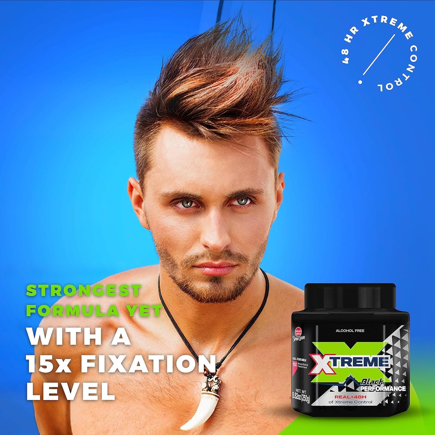 Xtreme Performance Black Hair Gel - Aloe Vera Infused, 8.82 oz Jar | Pack of 12