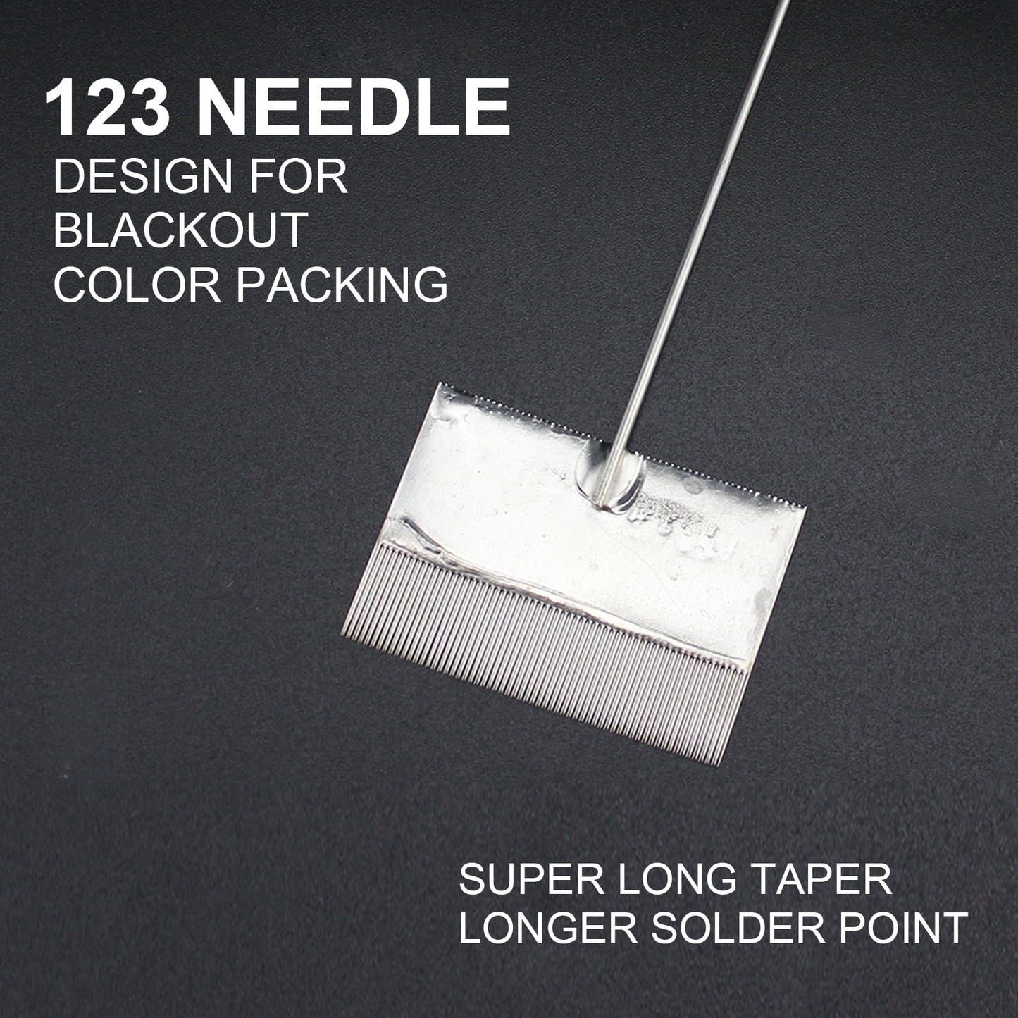 Big Magnum Shader Tattoo Needles 12123M1 – 0.35mm Disposable Sterile Needles for Blackout & Color Packing, 10PCS/Box, Fits Standard Tattoo Machines