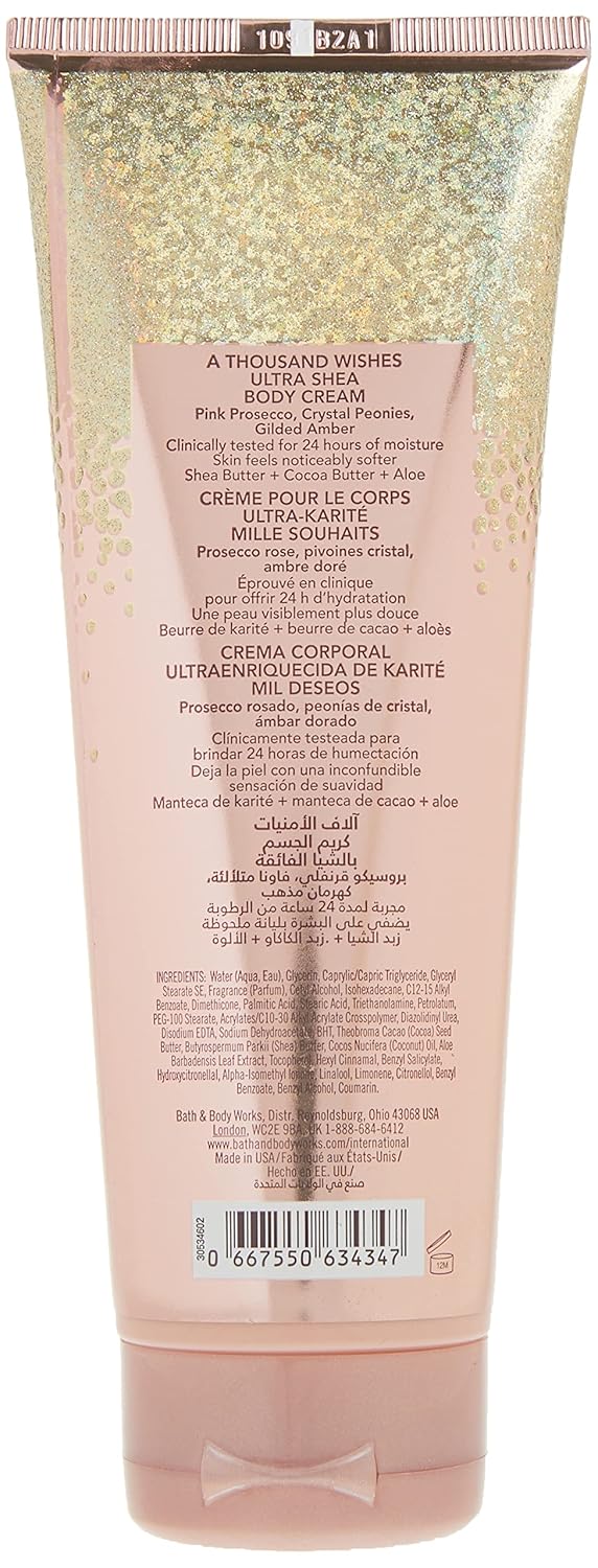A Thousand Wishes Ultra Shea Body Cream - Moisturizing 8 oz for Women