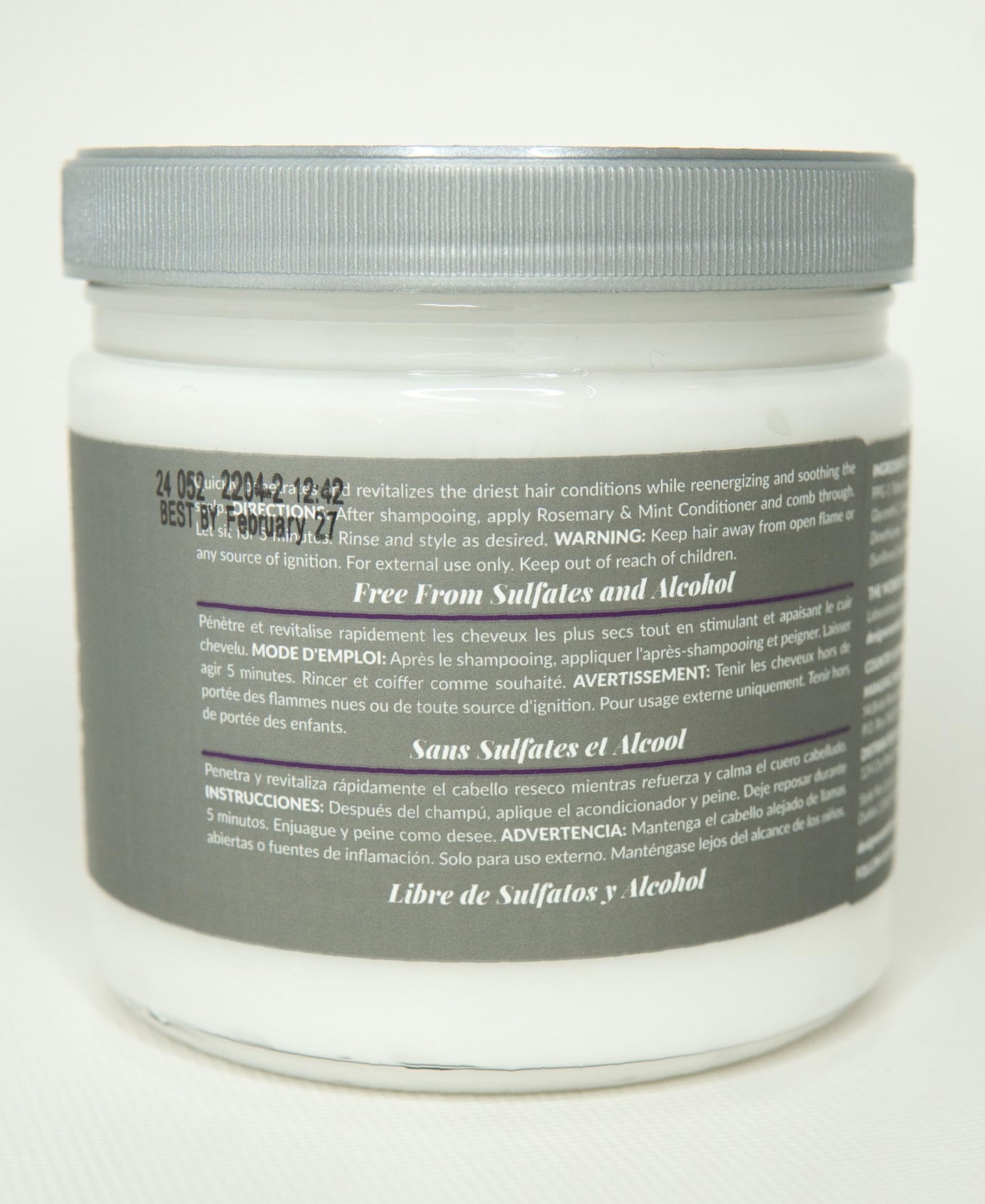 Design Essentials Rosemary & Mint Stimulating Super Moisturizing Conditioner for Dry, Thick, or Brittle Hair; Sulfate-Free, Stimulates Scalp, Moisturizes Hair, 32 Oz