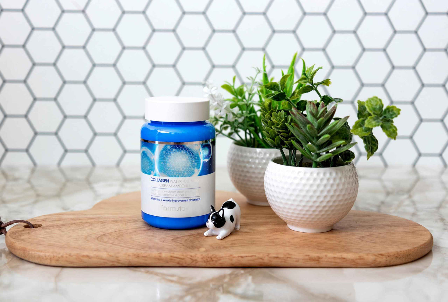 FARMSTAY Collagen Water Full Moist Cream Ampoule - High-moisture cream and high-nutrition ampoule, Face Serum, Moisturizer, Firming, Hydrating, Wrinkle Care, K-Beauty