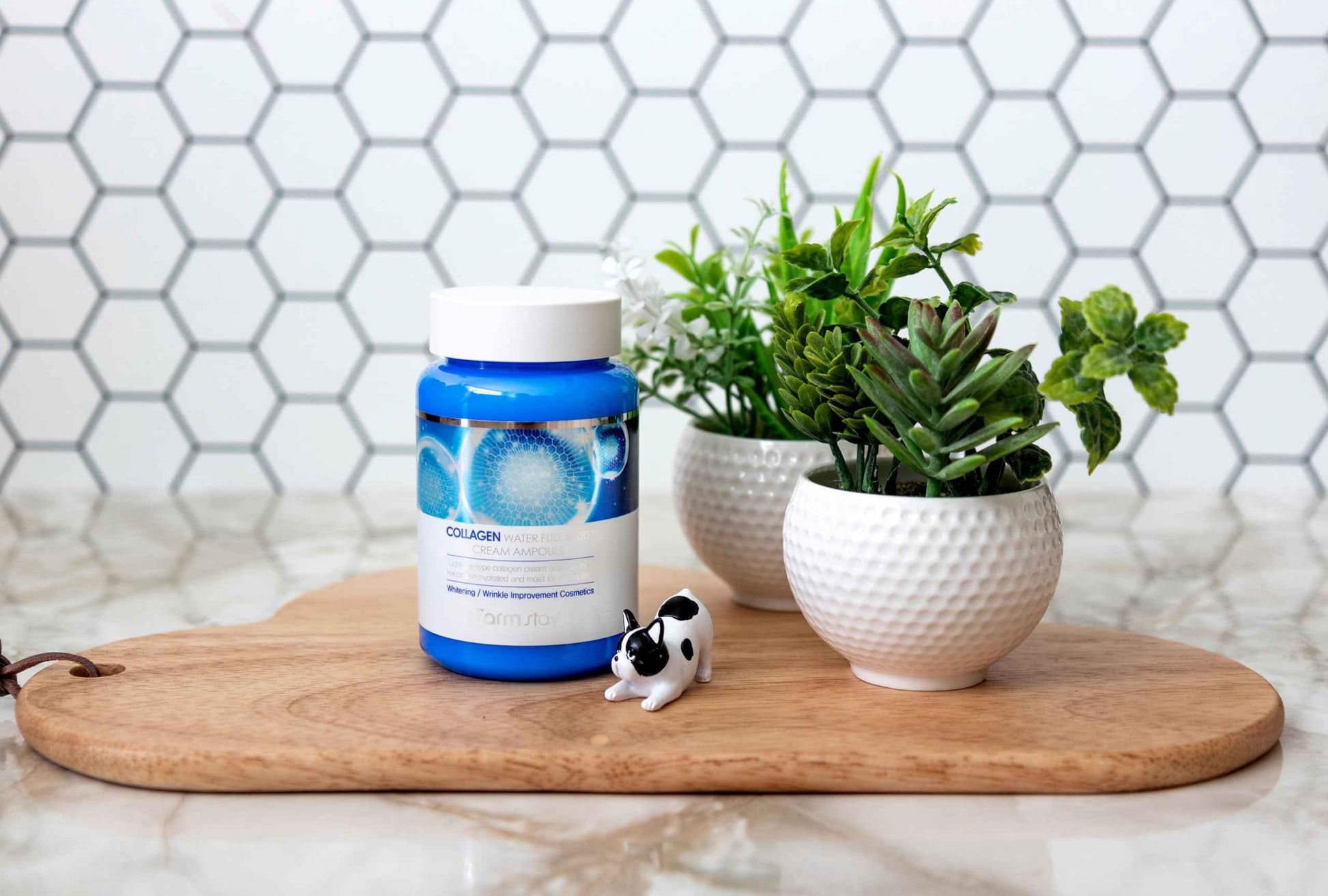 FARMSTAY Collagen Water Full Moist Cream Ampoule - High-moisture cream and high-nutrition ampoule, Face Serum, Moisturizer, Firming, Hydrating, Wrinkle Care, K-Beauty