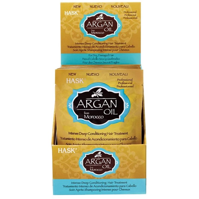 Hask Argan Oil Deep Conditioner | Repairing Hair Treatment, 1.75 oz (Pack of 12)