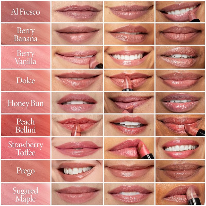 Laura Geller Italian Marble Sheer Lipstick - Berry Vanilla | Hydrating, Lightweight Formula with Vitamin E