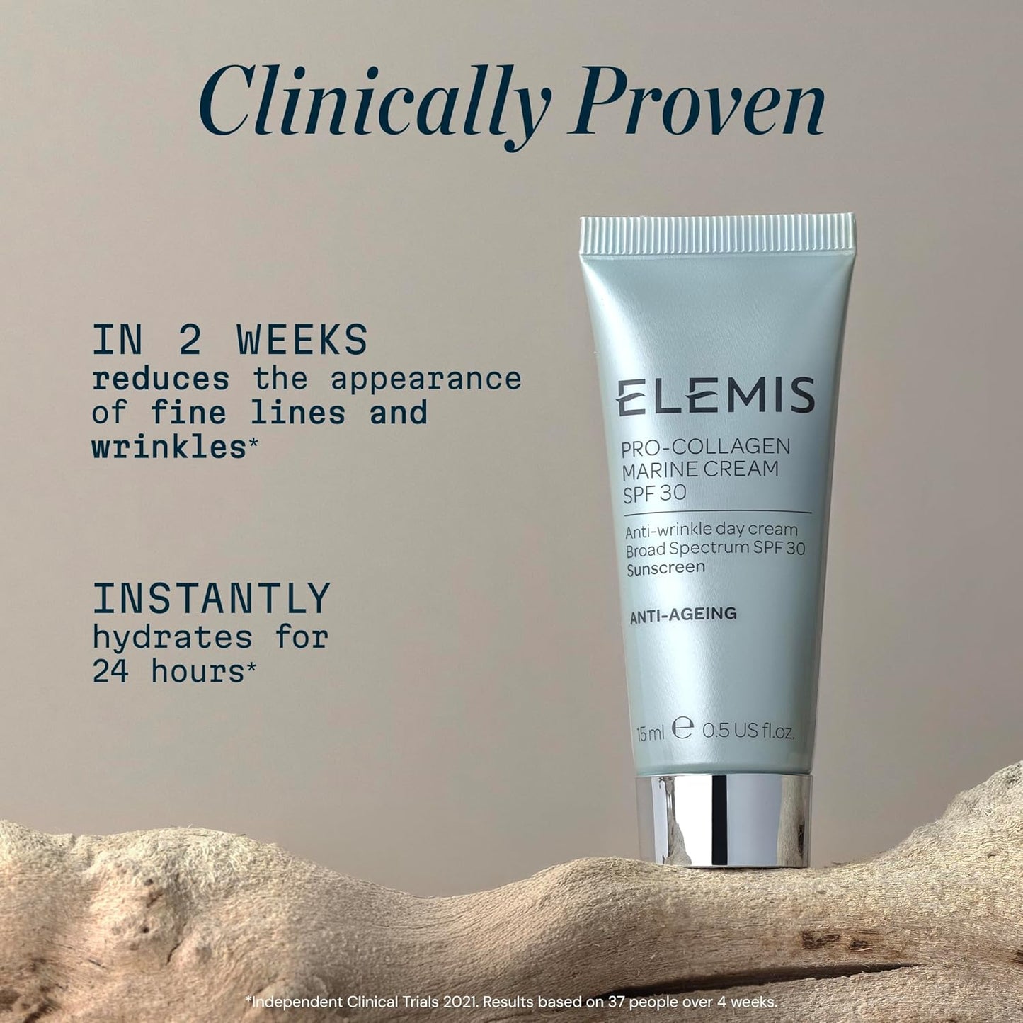 ELEMIS Pro-Collagen Marine Cream SPF 30 - Lightweight Anti-Wrinkle Daily Moisturizer for Radiant Skin