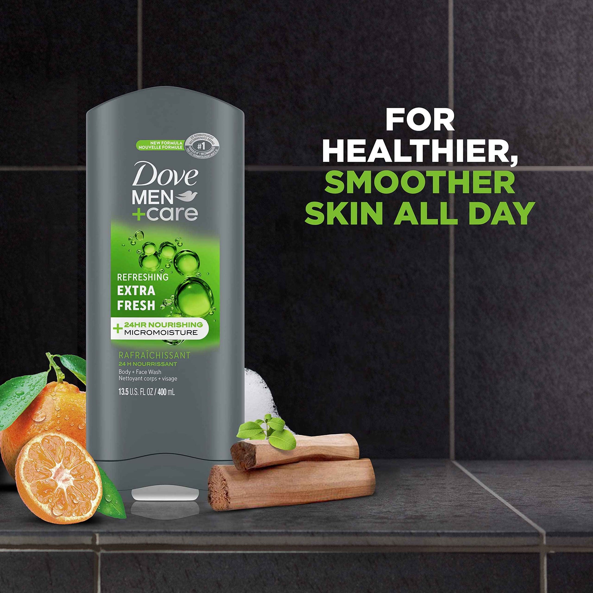 DOVE MEN + CARE Bar 3 in 1 Cleanser and Body Wash for Fresh, Healthy Skin - 14 Count