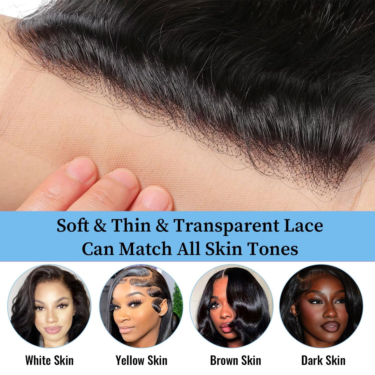 Burmese Curly 2x6 HD Lace Closure Pre Plucked Curly Closure HD Lace with Baby Hair HD Lace Closure Human Hair Free Part Natural Color Black 14 Inch