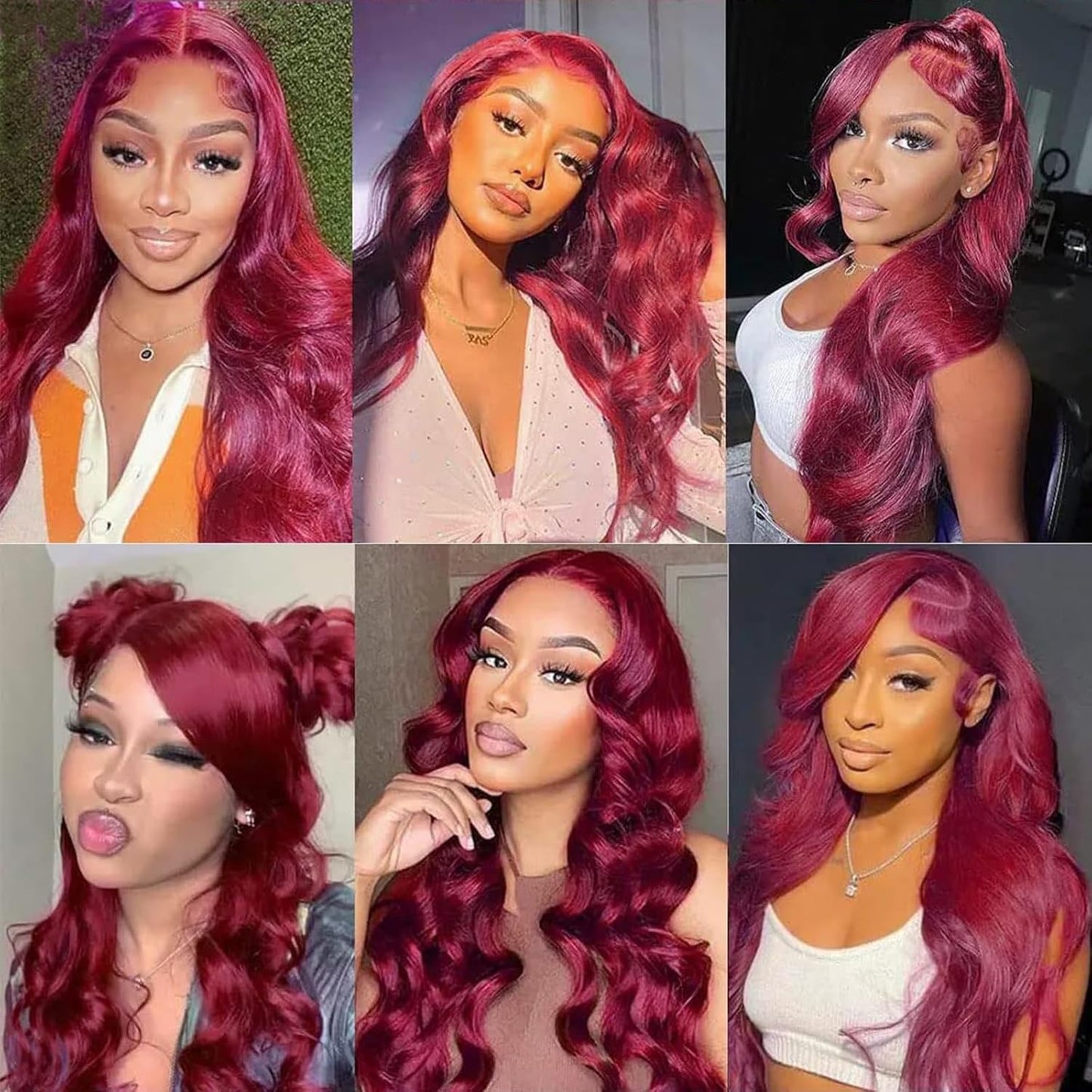 99J Burgundy Human Hair Bundles Body Wave 24 Inch 12A Wine Red Double Weft Brazilian Bundles Human Hair Extensions 1 Pack
