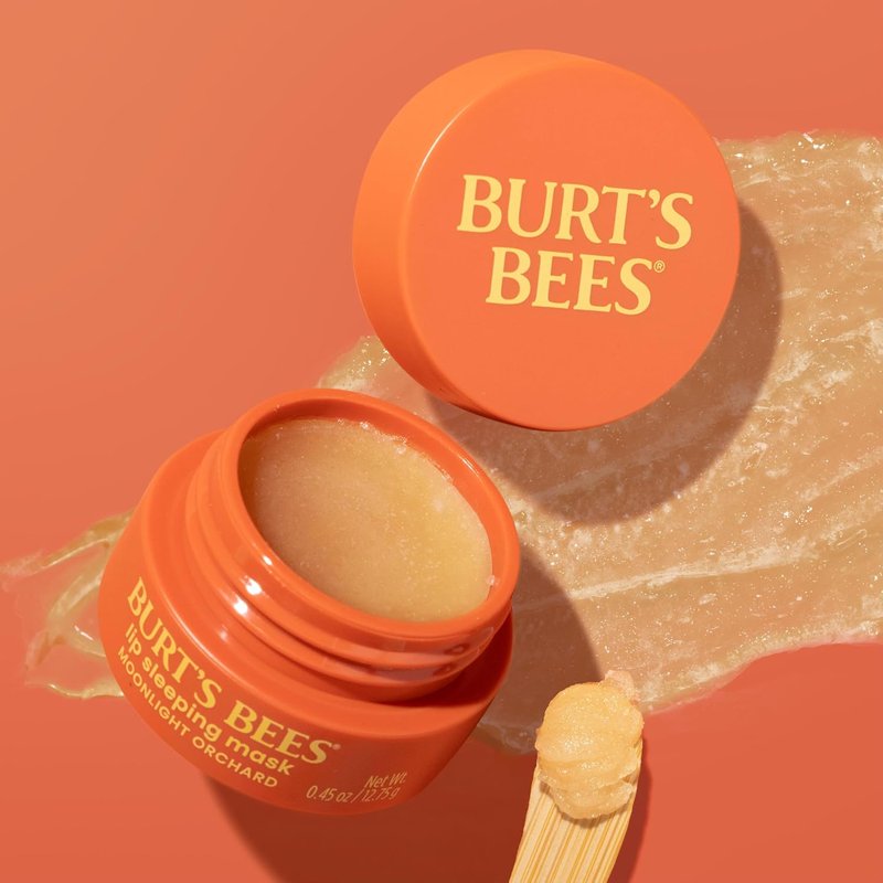 Burt's Bees Lip Sleeping Mask - Hydrating Overnight Treatment with Hyaluronic Acid & Squalane | 0.45 oz