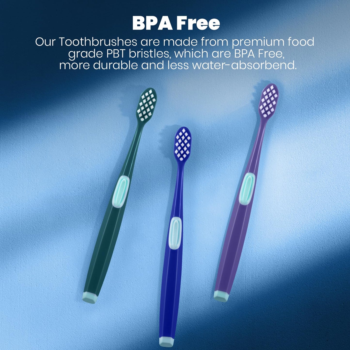Frekare Extra Soft Toothbrushes for Adults - 10000 Micro Nano Bristles for Sensitive Teeth, Gum Recession and Elderly (Diamond Shaped Head, 6 Count)