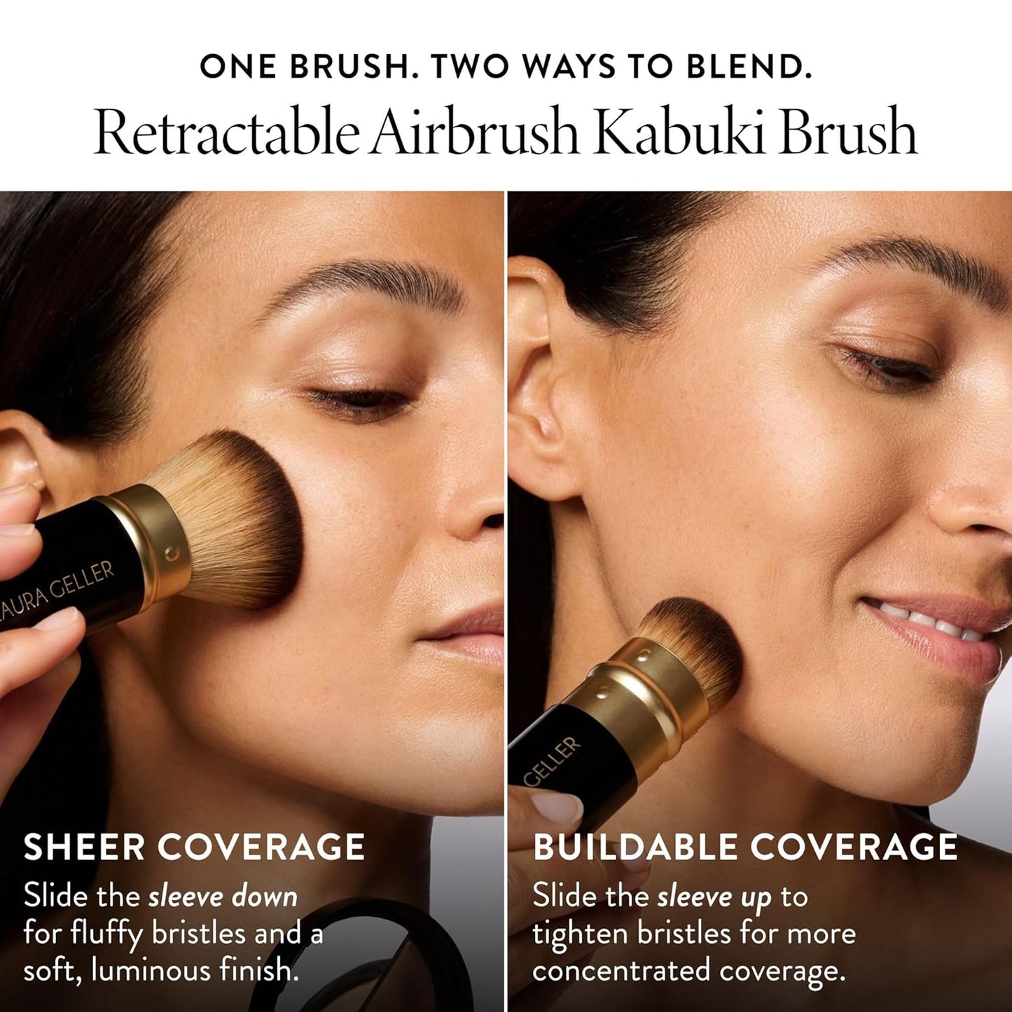 Laura Geller Baked Balance-N-Glow Foundation - Deep - Buildable Sheer to Light Coverage, Satin Finish