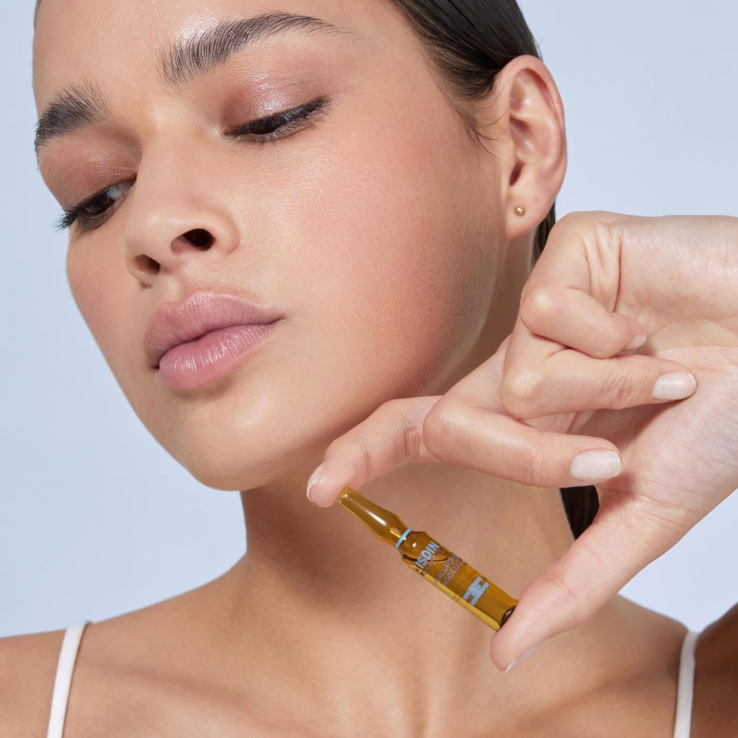 ISDIN Hyaluronic Booster Serum - Deep Hydration Ampoules with Peptides | 10 x 2ml