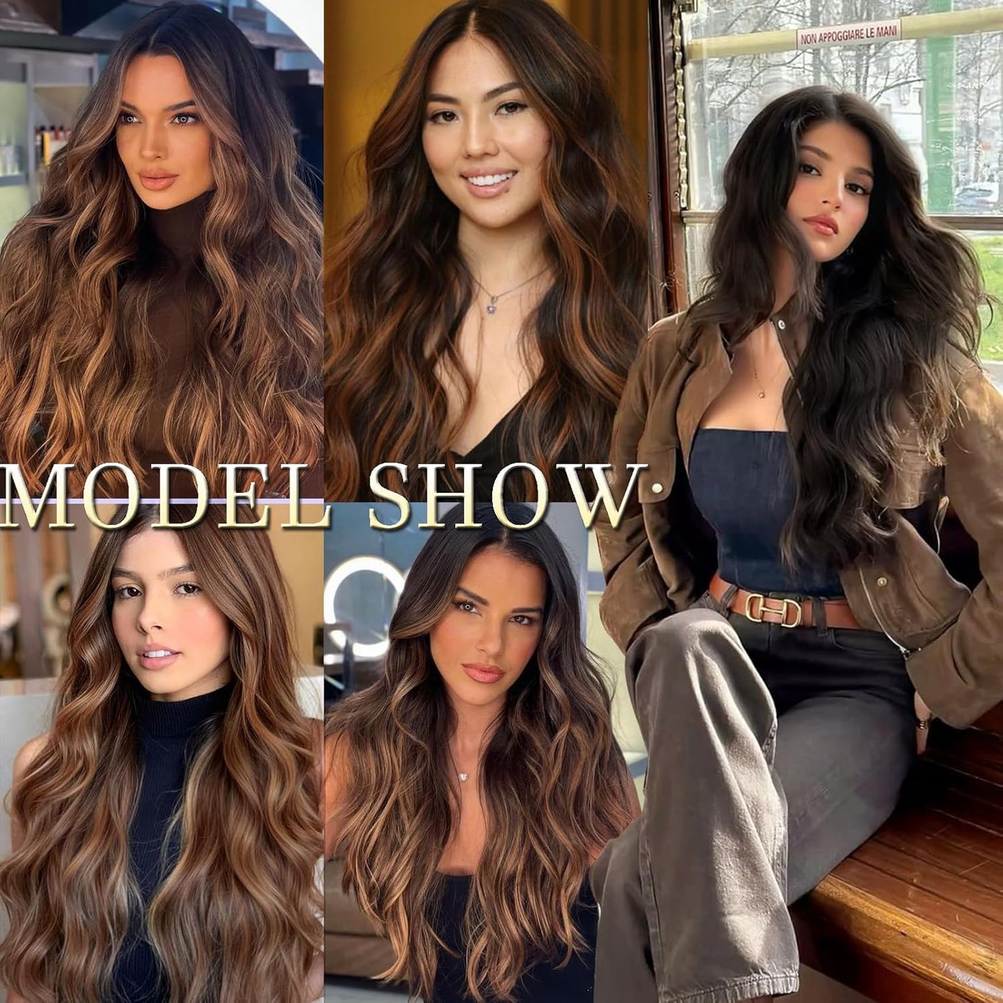 28-Inch Long Wavy Synthetic Lace Front Wig - Pre-Plucked, Glueless, Heat Resistant | Natural Wave for Women