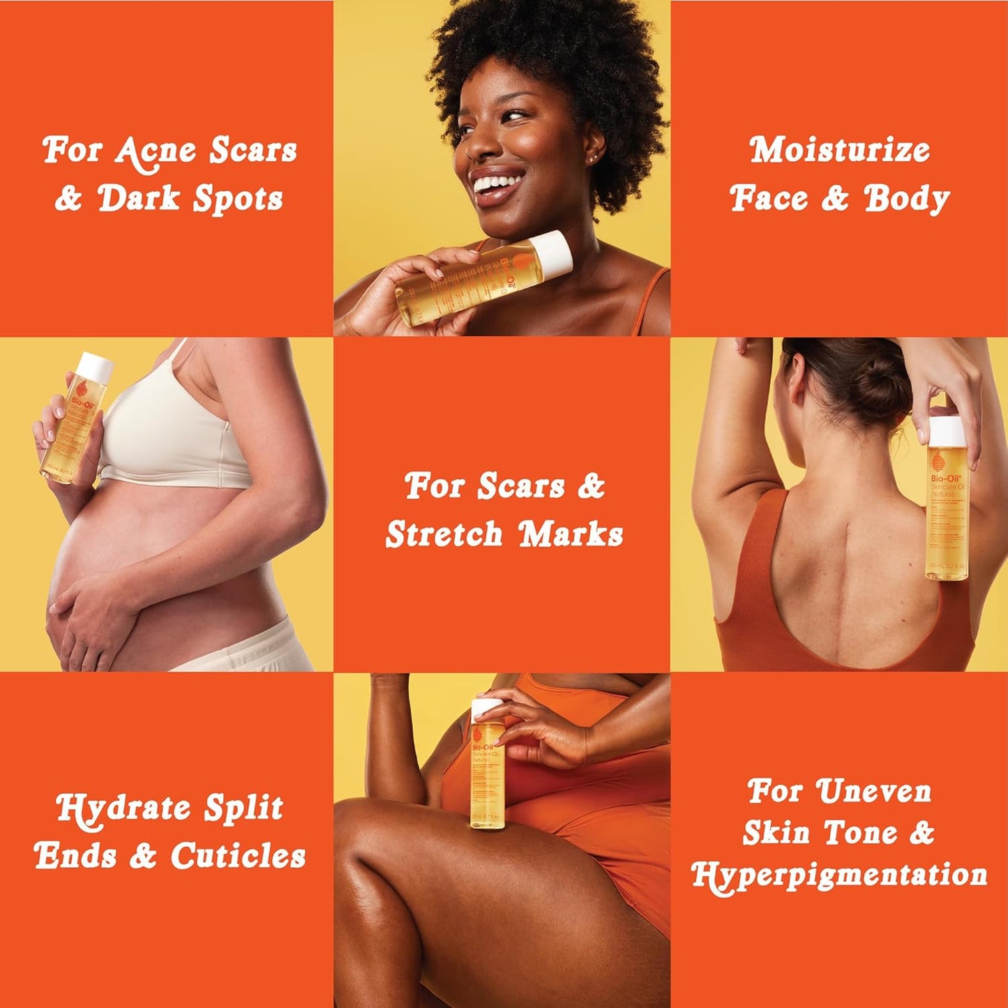 Bio-Oil Natural Skincare Oil - Serum for Scars & Stretch Marks | Face & Body Moisturizer, 4.2 Oz