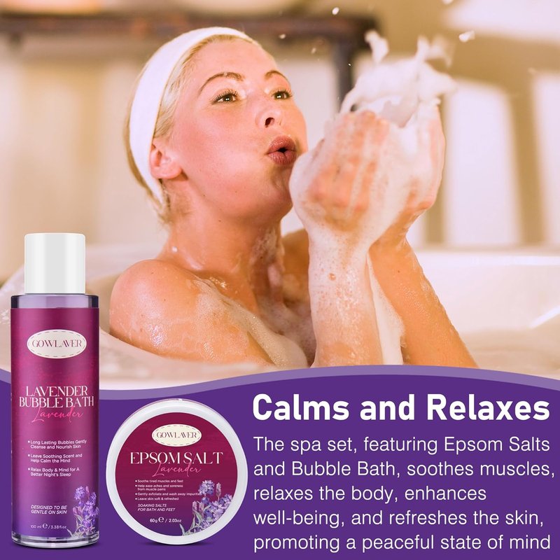 Relaxation Spa Basket - Stress Relief Gift Set for Women | Self-Care Package for Mom, Sister, Wife, or Best Friend