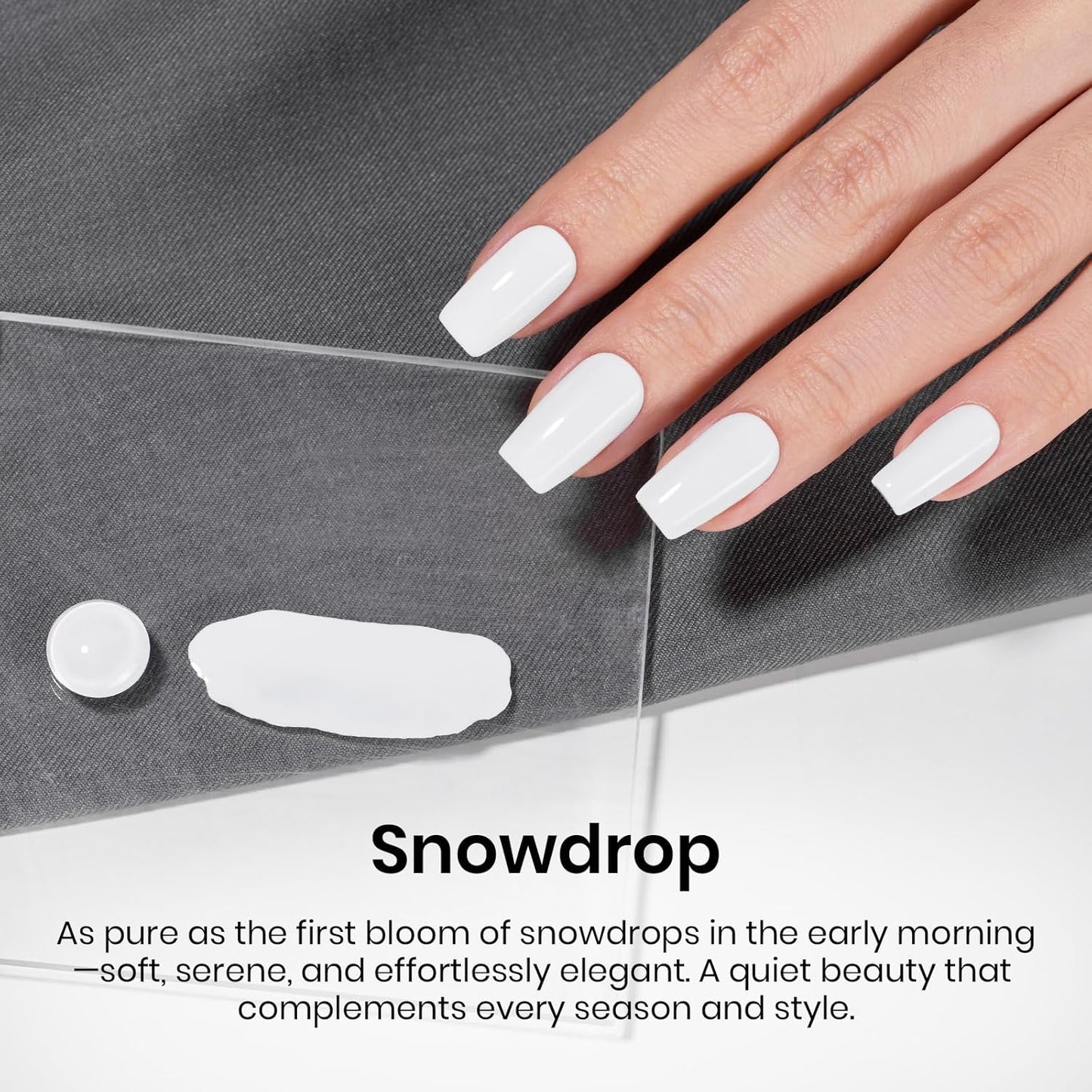 beetles Gel Polish 9 in 1 Gel Nail Glue for Clear Acrylic Nails Tips, Long Lasting Super Strong Brush Nail Glue for Fake Nails, Base Blooming Nail Gel, New Safe Formula, U V Light Cure