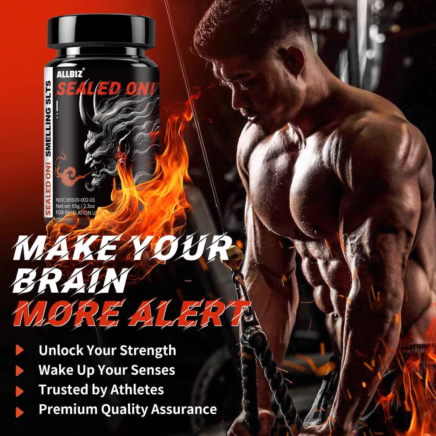 Potent Smelling Salts - Sealed-Oni - Long Lasting Water-Activated Ammonia Inhalant for Athletes in Hockey, Weightlifting and Powerlifting - Instant Energy, Enhanced Focus & Motivation