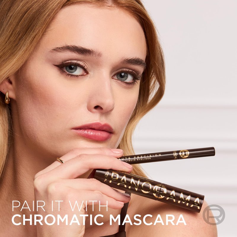 L'Oreal Paris Haute Precision Waterproof Liquid Eyeliner, Smudge-Proof Eye Liner with Micro-Tip, for up to 28HR Eye Makeup Wear, 020 Brown Leather