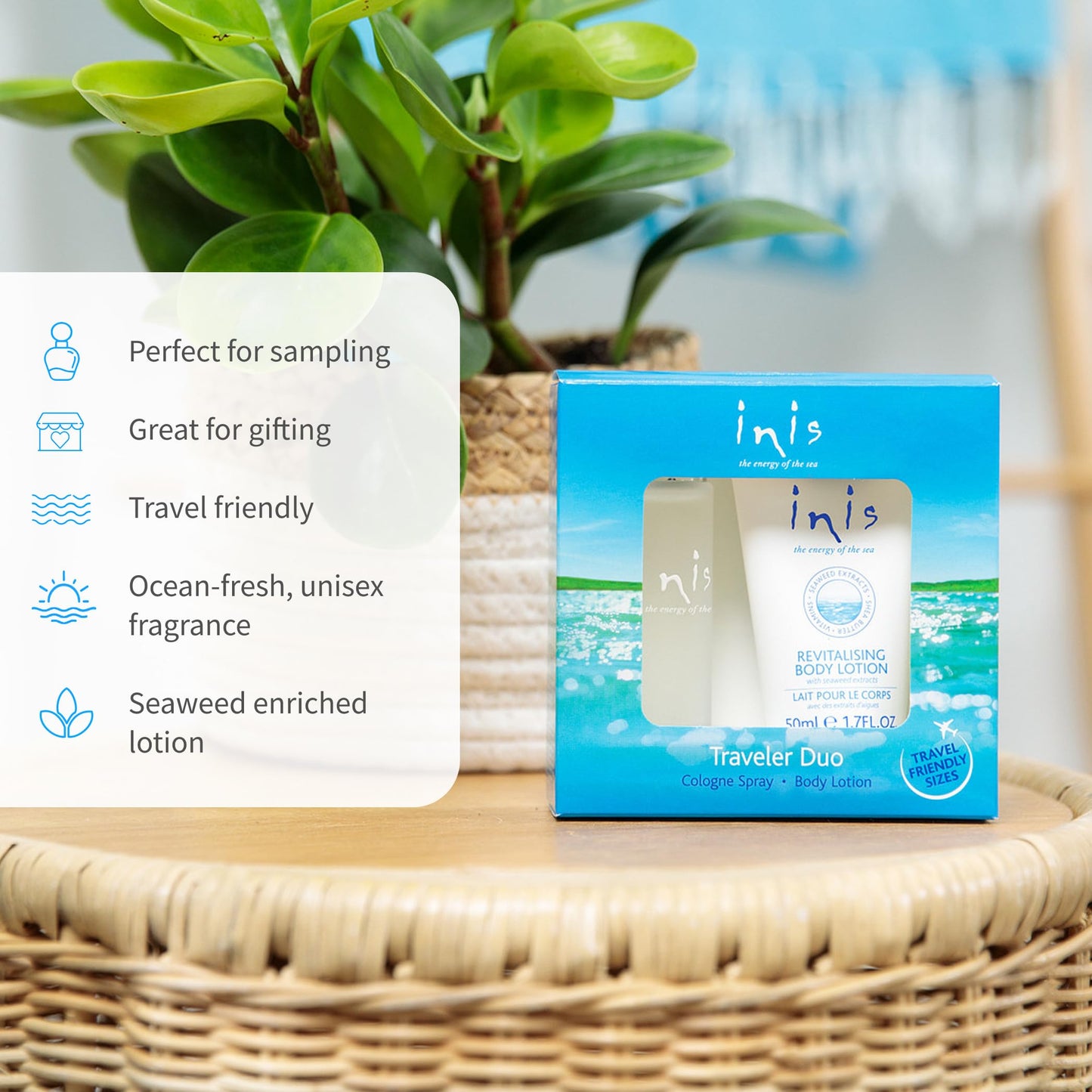 Inis the Energy of the Sea - Body Lotion and Cologne Gift Set