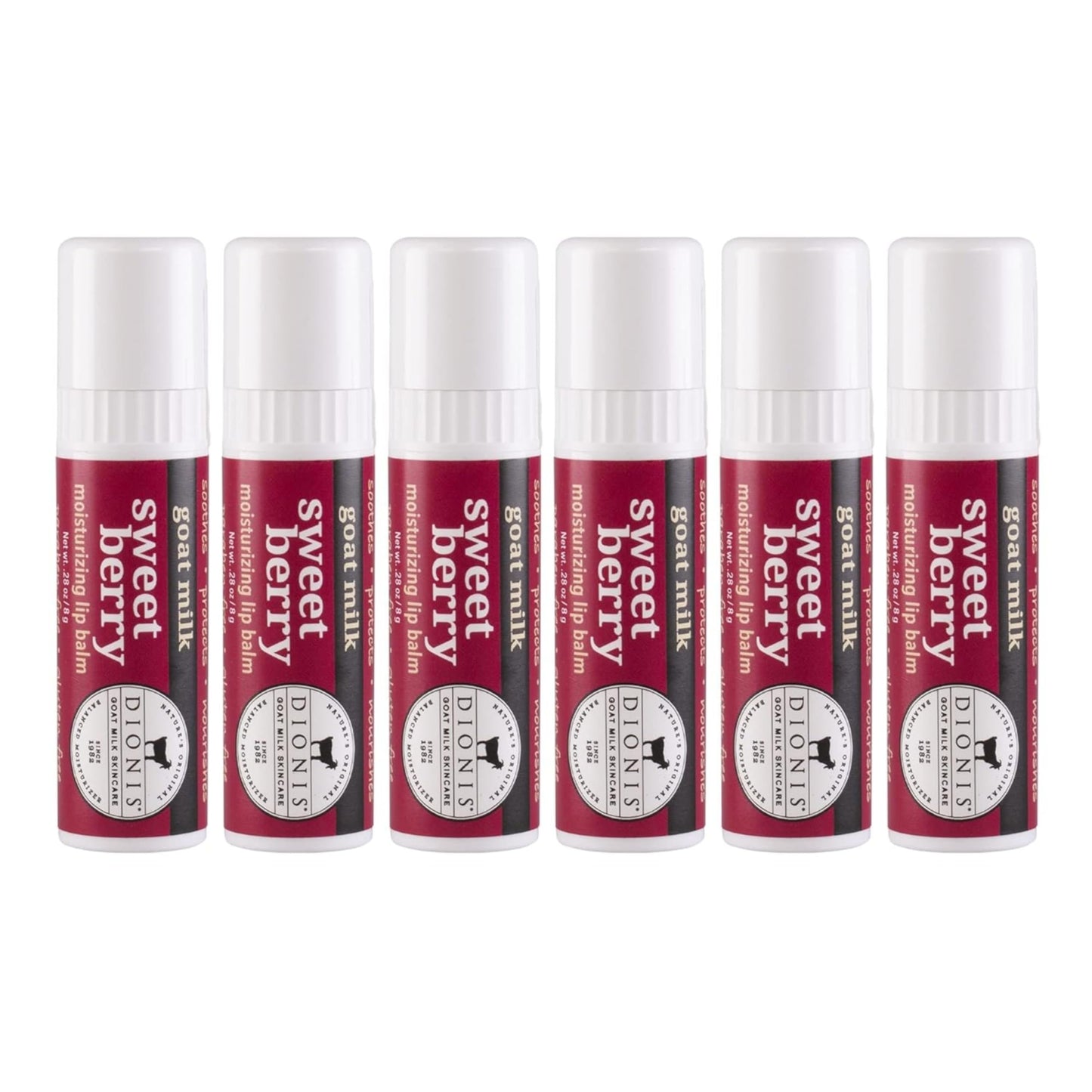Dionis Goat Milk Lip Balm Sweet Berry 0.28oz (Pack of 6)