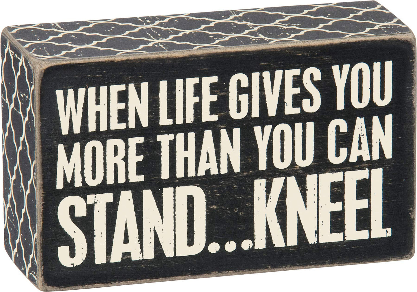 Primitives by Kathy Box Sign, 3-Inch by 5-Inch, Kneel