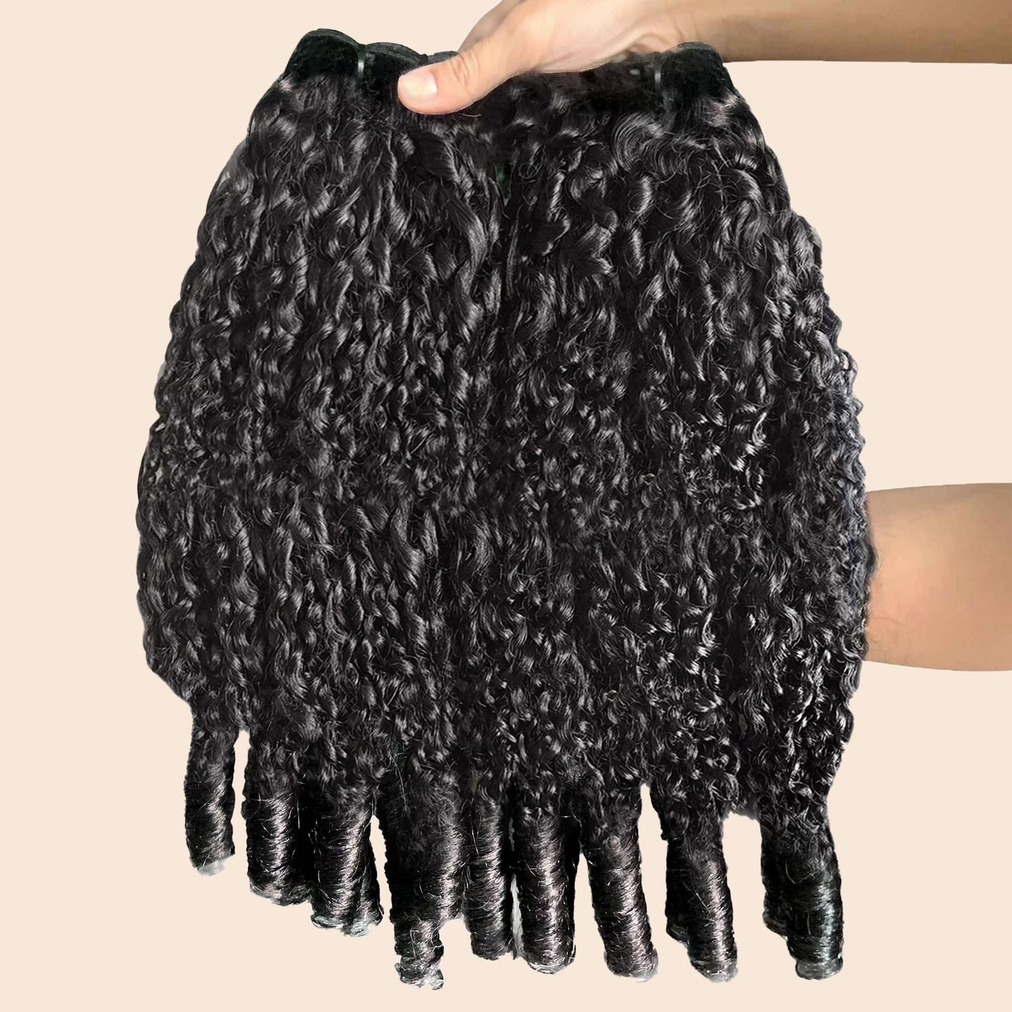 12A Burmese Curly Bundles Human Hair 16 Inch 100% Unprocessed Virgin Hair Kinky Curly Bundles Water Wave Human Hair Bundles for Women