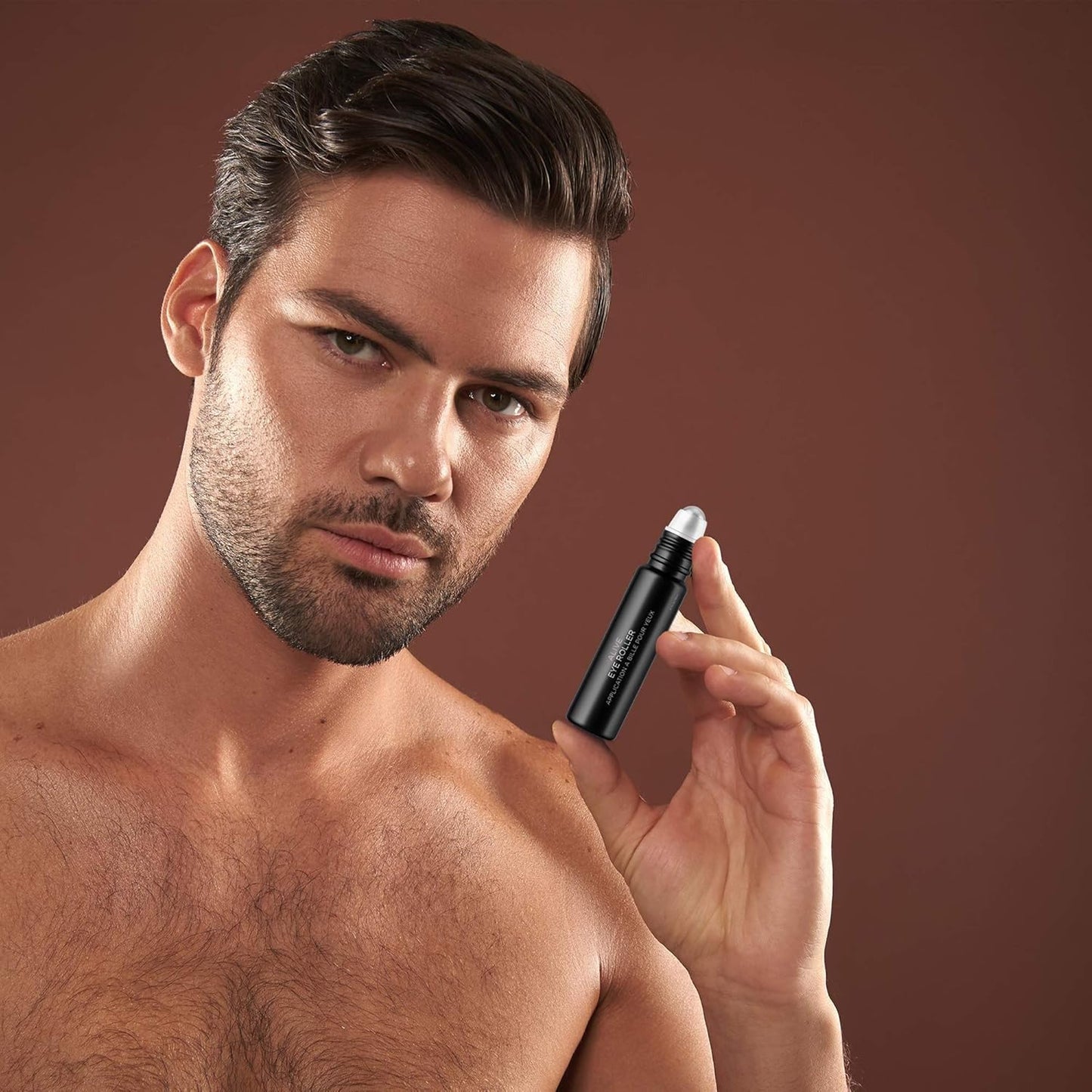 Eye Roller Serum for Men - Collagen & Caffeine Eye Cream | Depuffing Roller Ball for Dark Circles & Puffiness - 2 Count