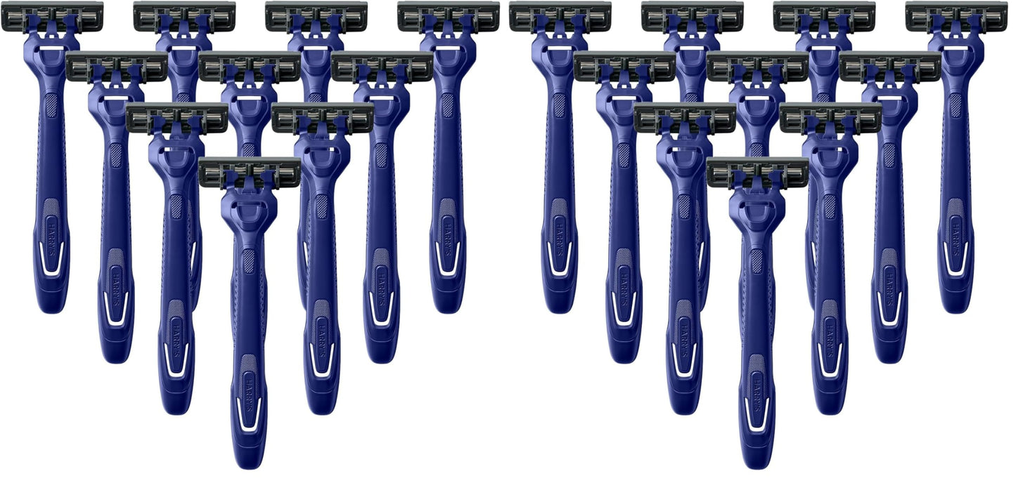Harry's Disposable Razors for Men - 10 Count - 3-Blade Men's Razors for Travel and On-the-Go Convenience (Pack of 2)