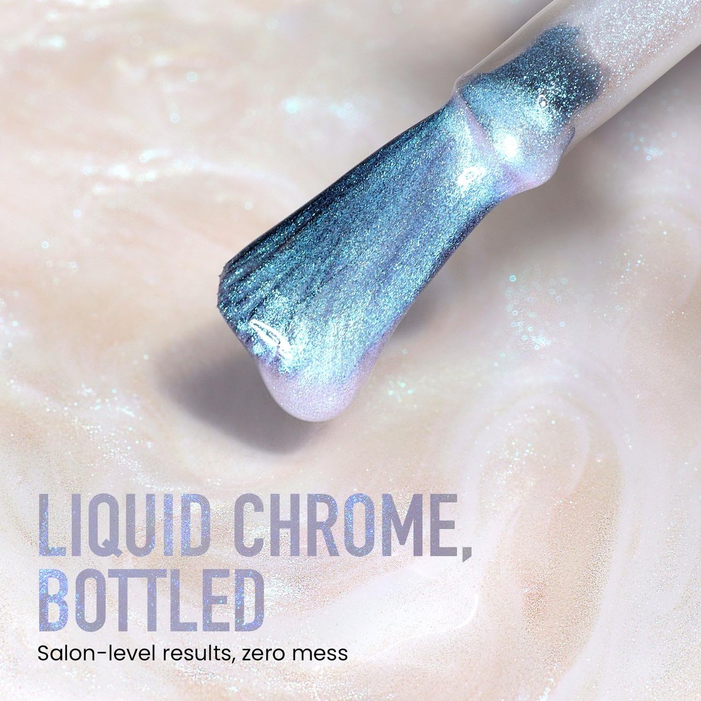 LONDONTOWN Nail Polish - Chrome Glaze Top Coat for Long-Lasting Shine | 0.4 oz