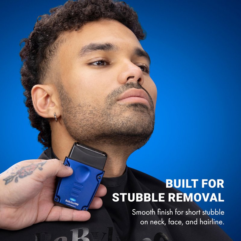 BaBylissPRO High-Performance Compact LO-PROFX Single Foil Shaver with Charging Stand