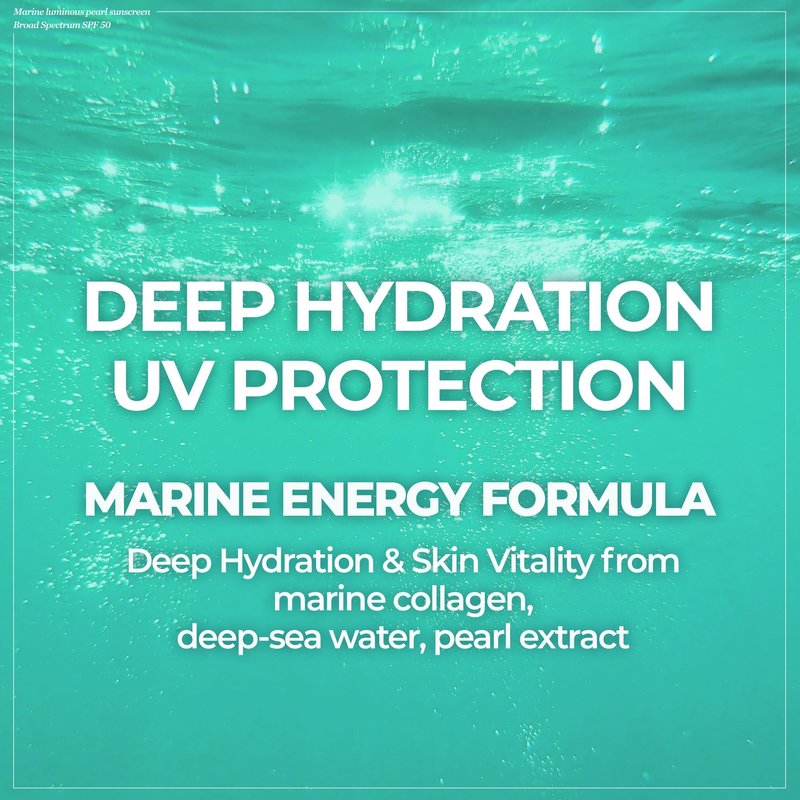 JMsolution Korean Sunscreen SPF50+ PA++++ for Face | Hydrating Glow Sunscreen | No White Cast, Lightweight, Non-Greasy | Marine Pearl UV Cream(1.69 fl.oz)