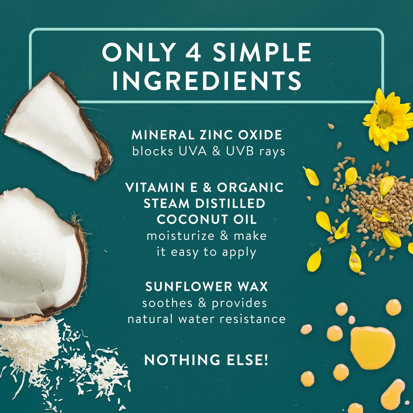 Badger Mineral Daily Sunscreen with Zinc Oxide, SPF 30, Lightweight & Easy to Apply w/No White Cast, Moisturizing Organic Sunscreen, Reef Safe, Vegan, Unscented, 4 fl oz